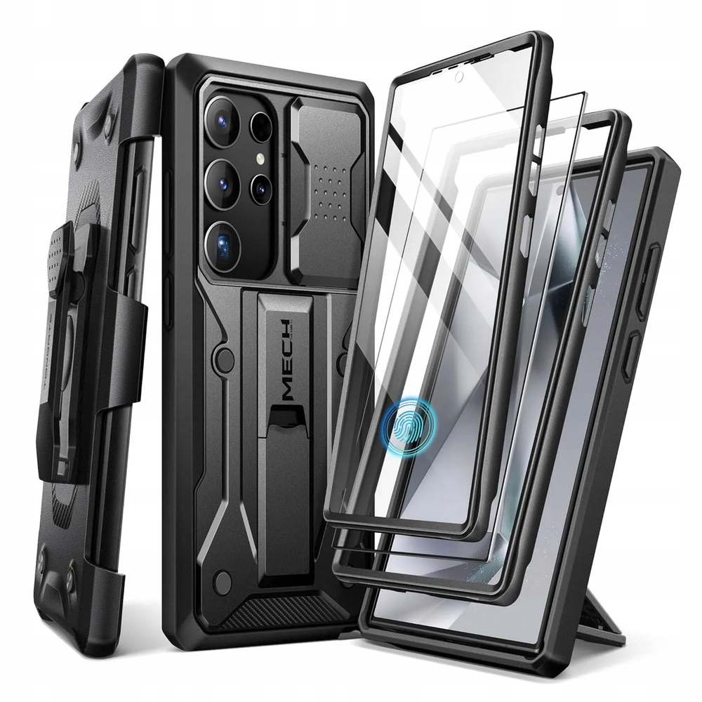 Zadné strany TONGATE pre Samsung Galaxy S24 Ultra MECH Series (2 rámiky) čierne